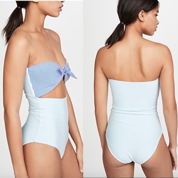 NEW Onia Marie Seersucker One Piece - Picture 7 of 9